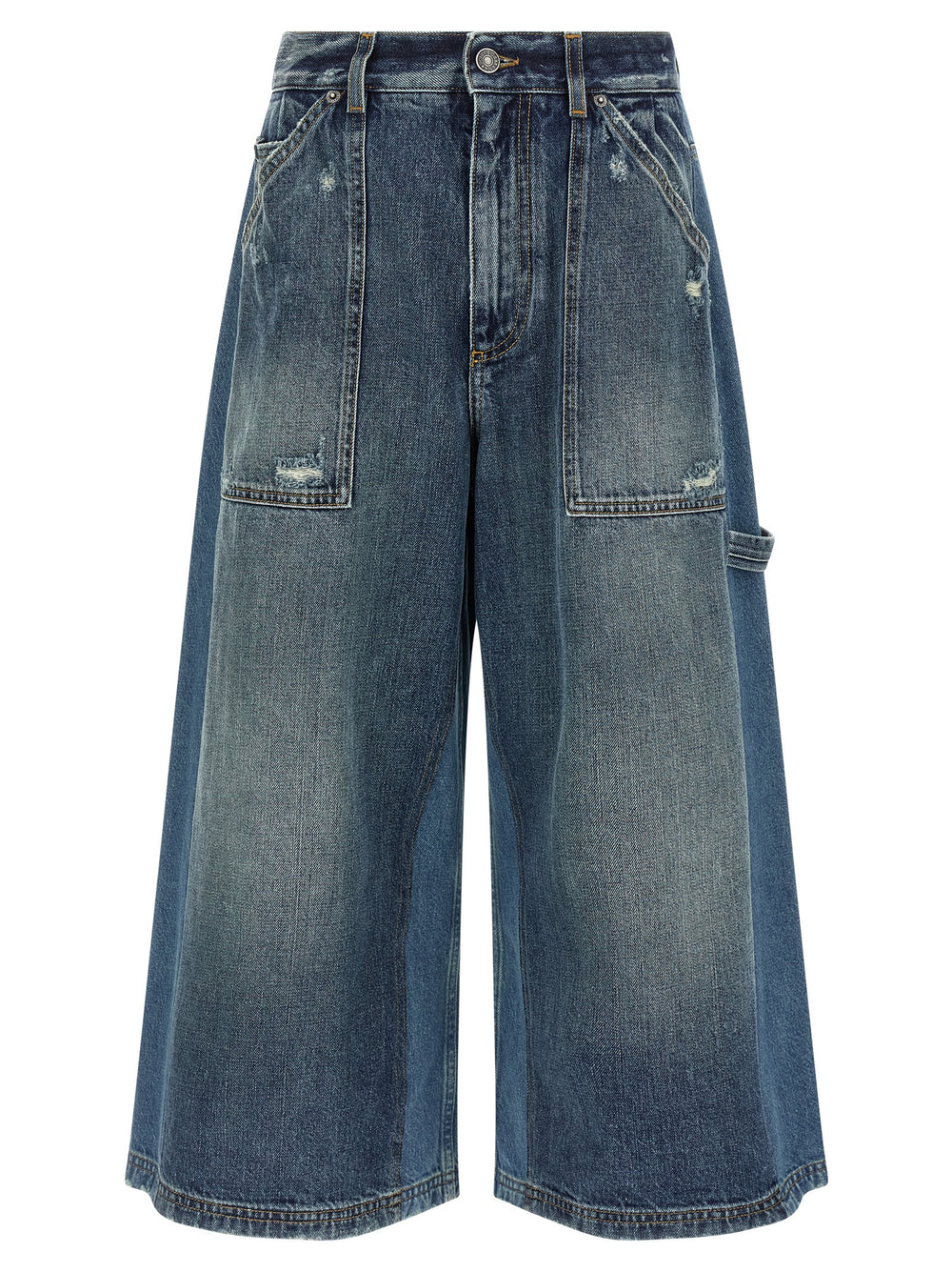 Dolce & Gabbana | Blue Cotton Bermuda Shorts