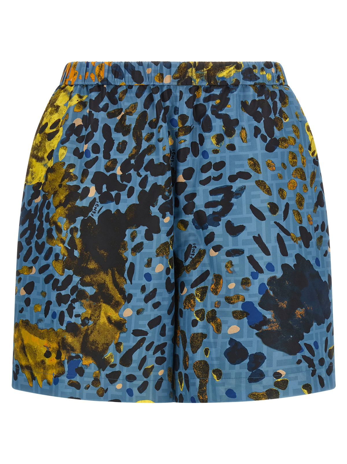 Fendi | Blue Polyester Bermuda Shorts