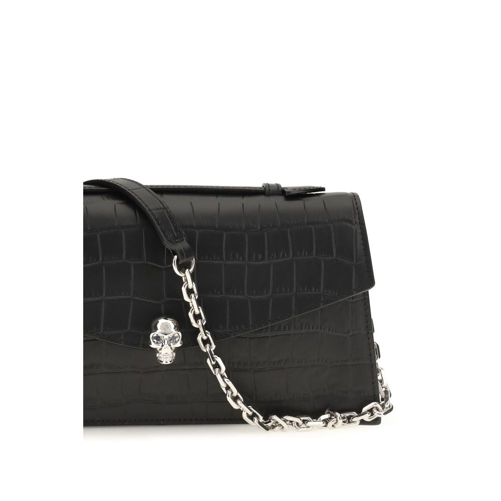 Alexander McQueen | Black Calf Leather Bos Taurus Handbag