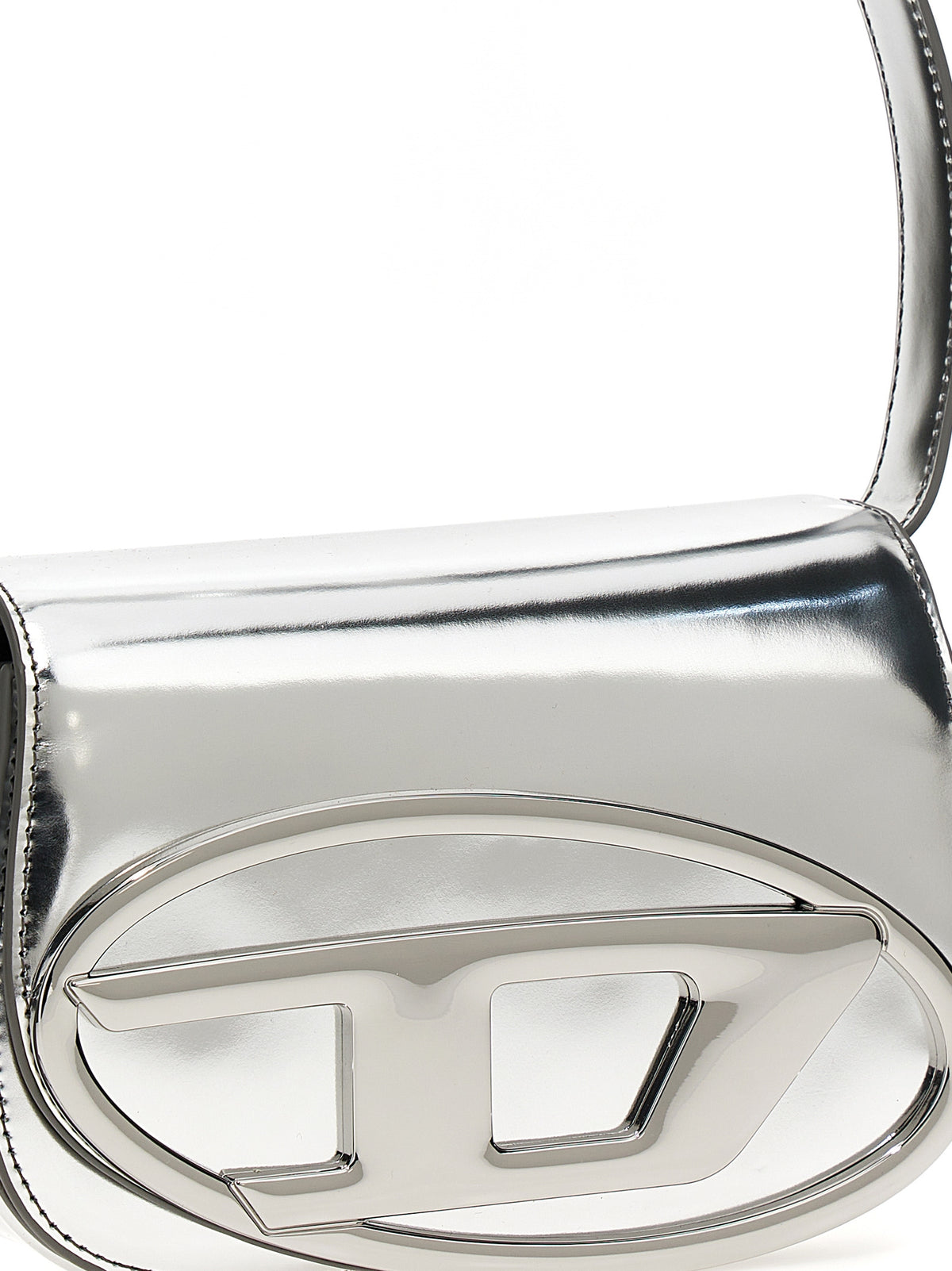 Diesel | Silver Cowhide Shoulder Bag