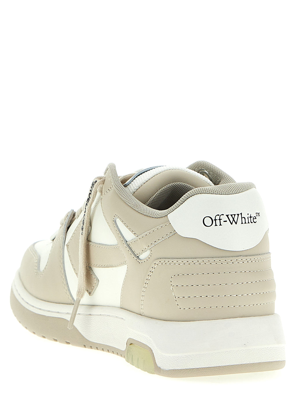 Off-White | Beige Calfskin Low Top Sneakers
