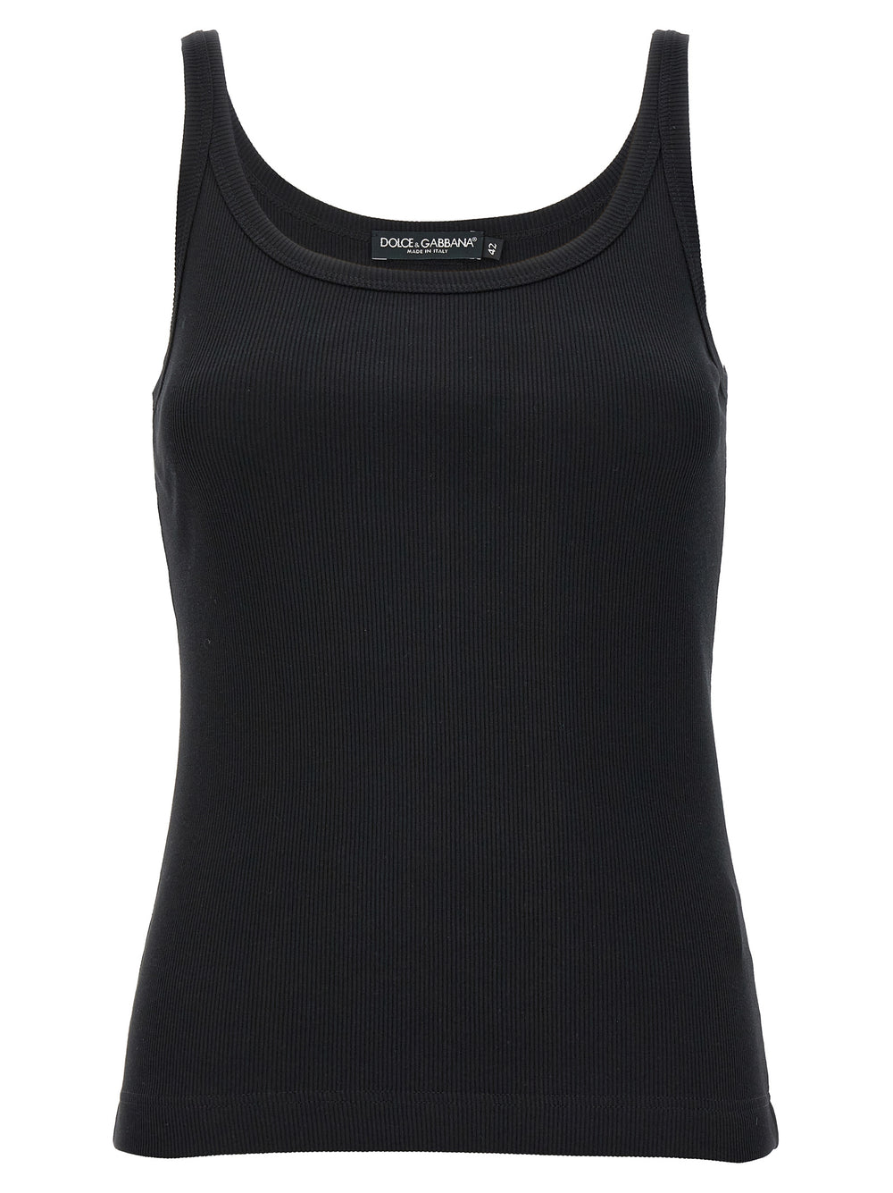 Dolce & Gabbana | Black Cotton Tank Tops