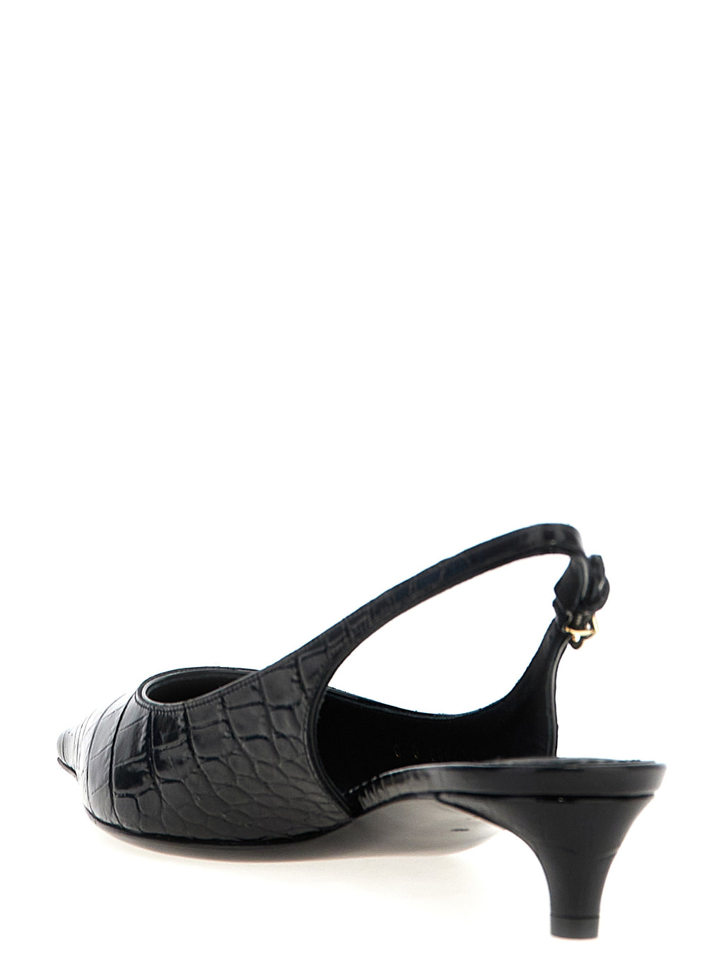 Dolce & Gabbana | Black Calfskin Mid Heel Pumps