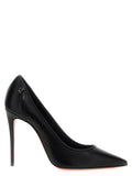 Christian Louboutin | Black Napa Leather / Calf Bos Taurus High Heel Pumps