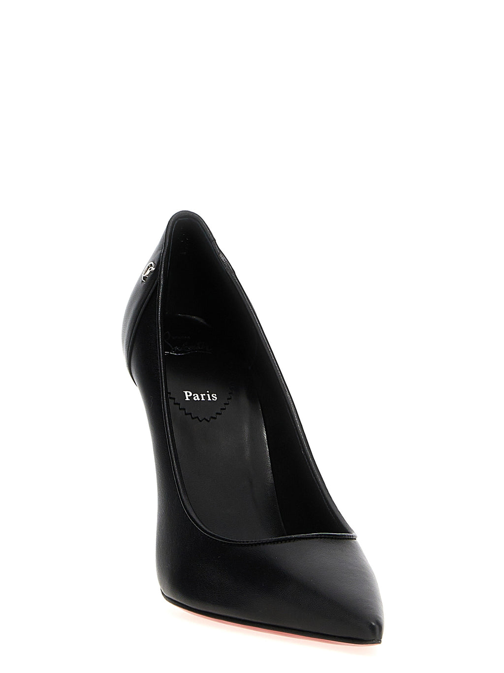 Christian Louboutin | Black Napa Leather / Calf Bos Taurus High Heel Pumps