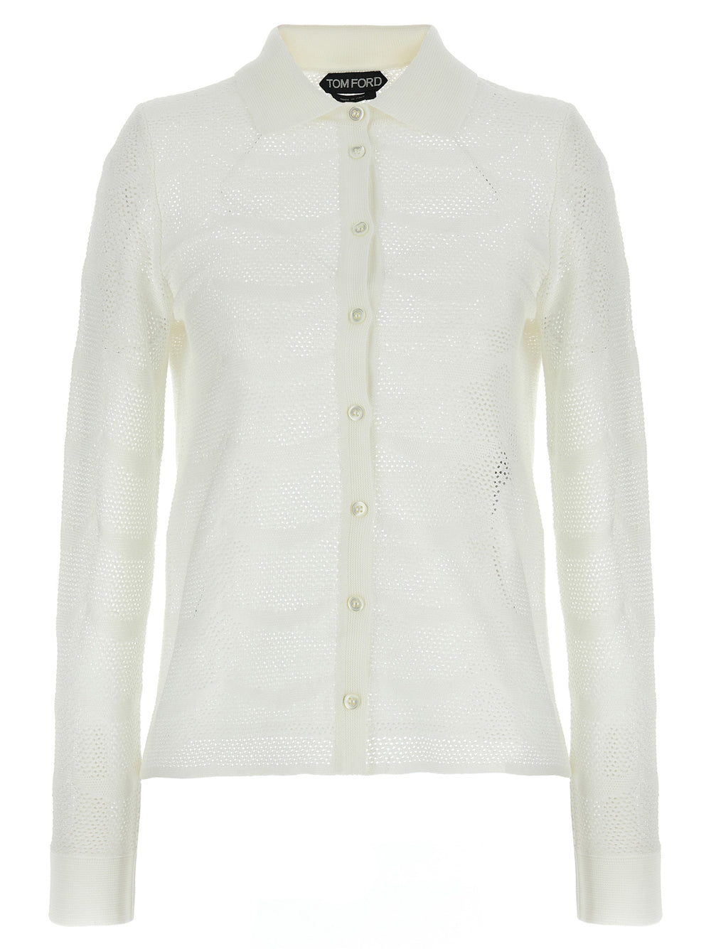 Tom Ford | White Cotton Cardigan