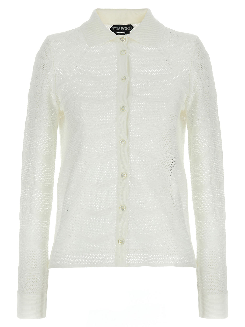 Tom Ford | White Cotton Cardigan