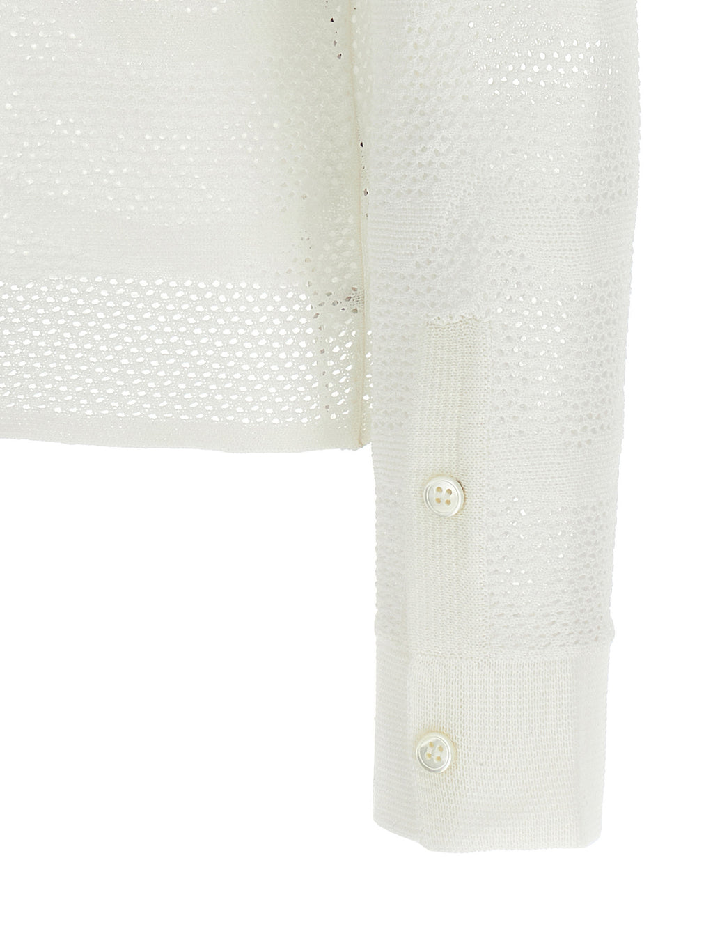 Tom Ford | White Cotton Cardigan