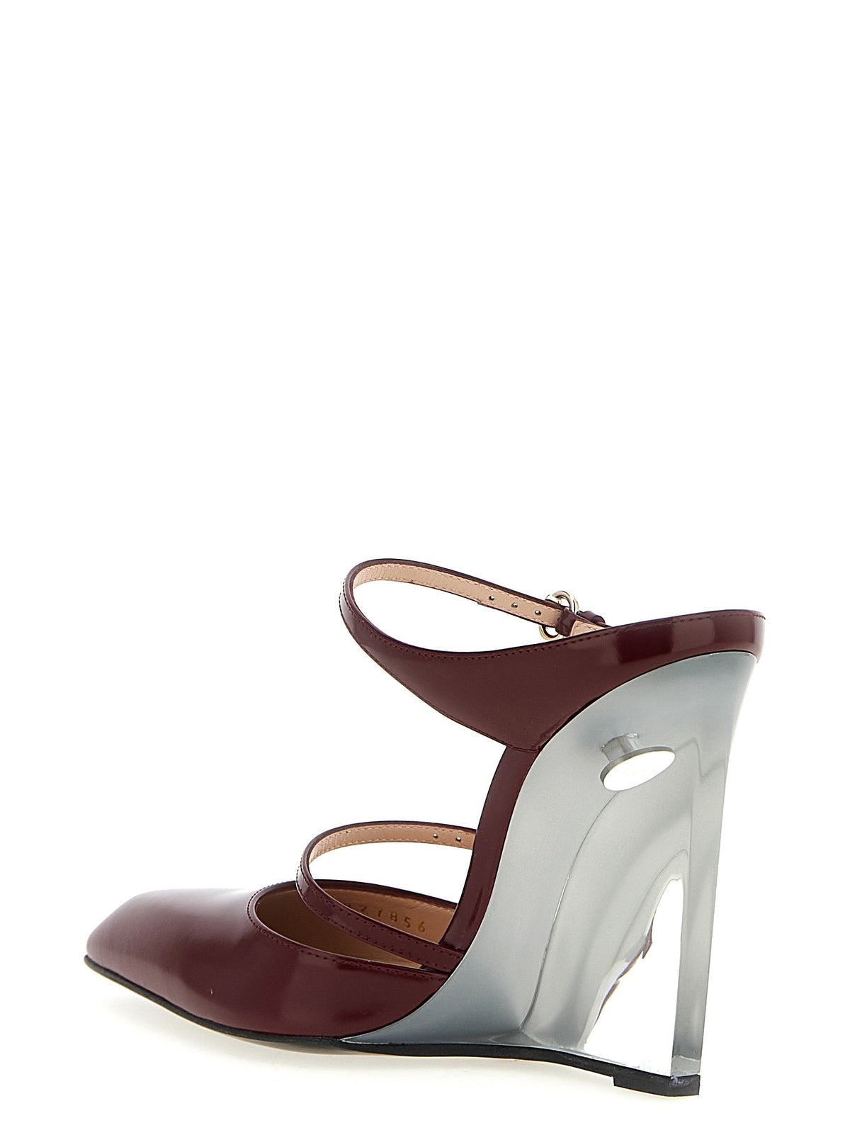 Gucci | Red Leather Wedge Sandals