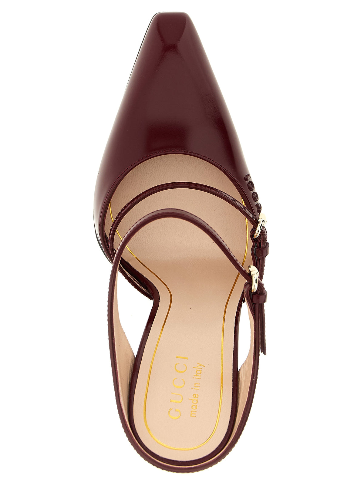 Gucci | Red Leather Wedge Sandals
