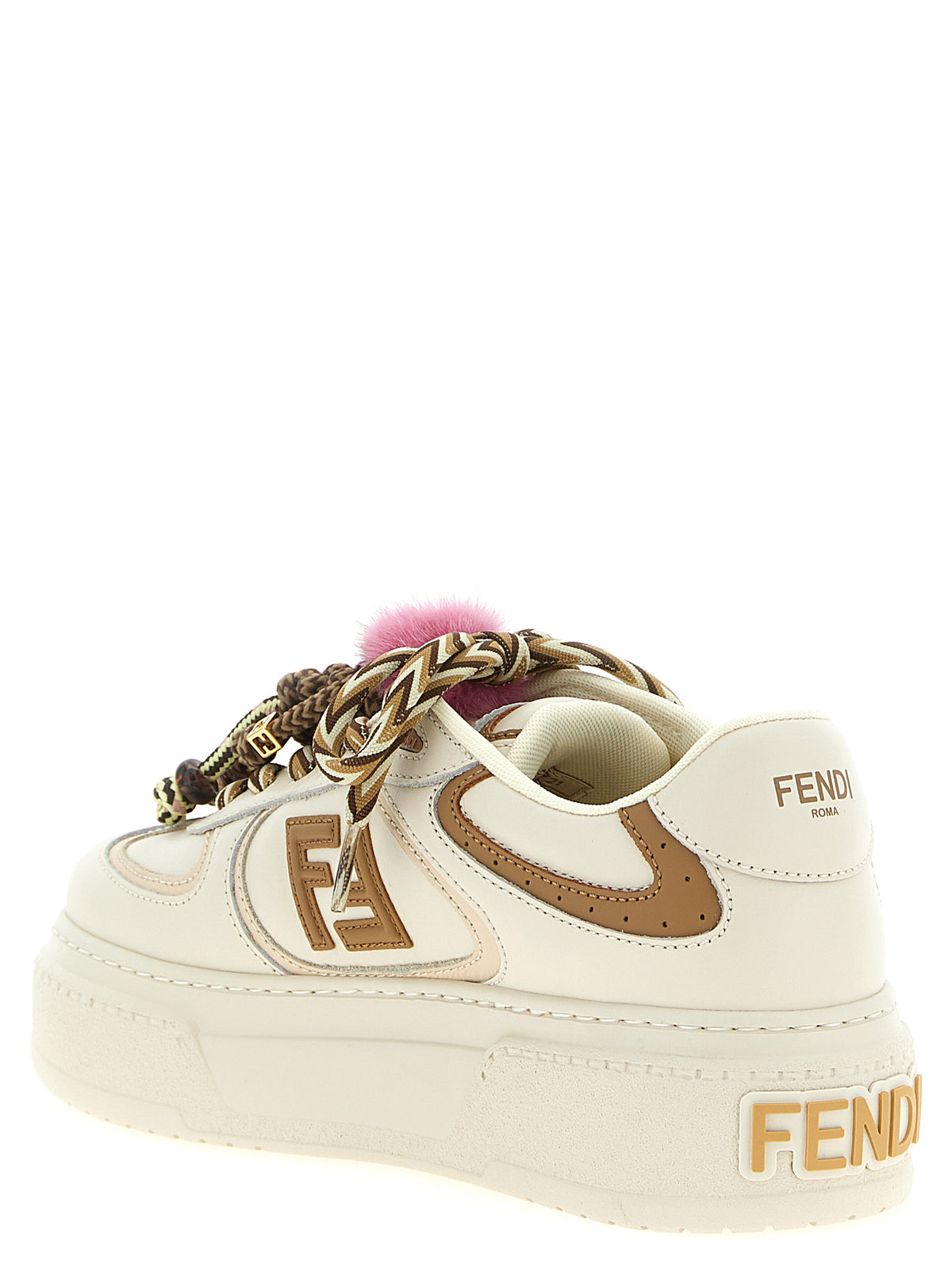 Fendi | Multicolor Calfskin Platform Sneakers