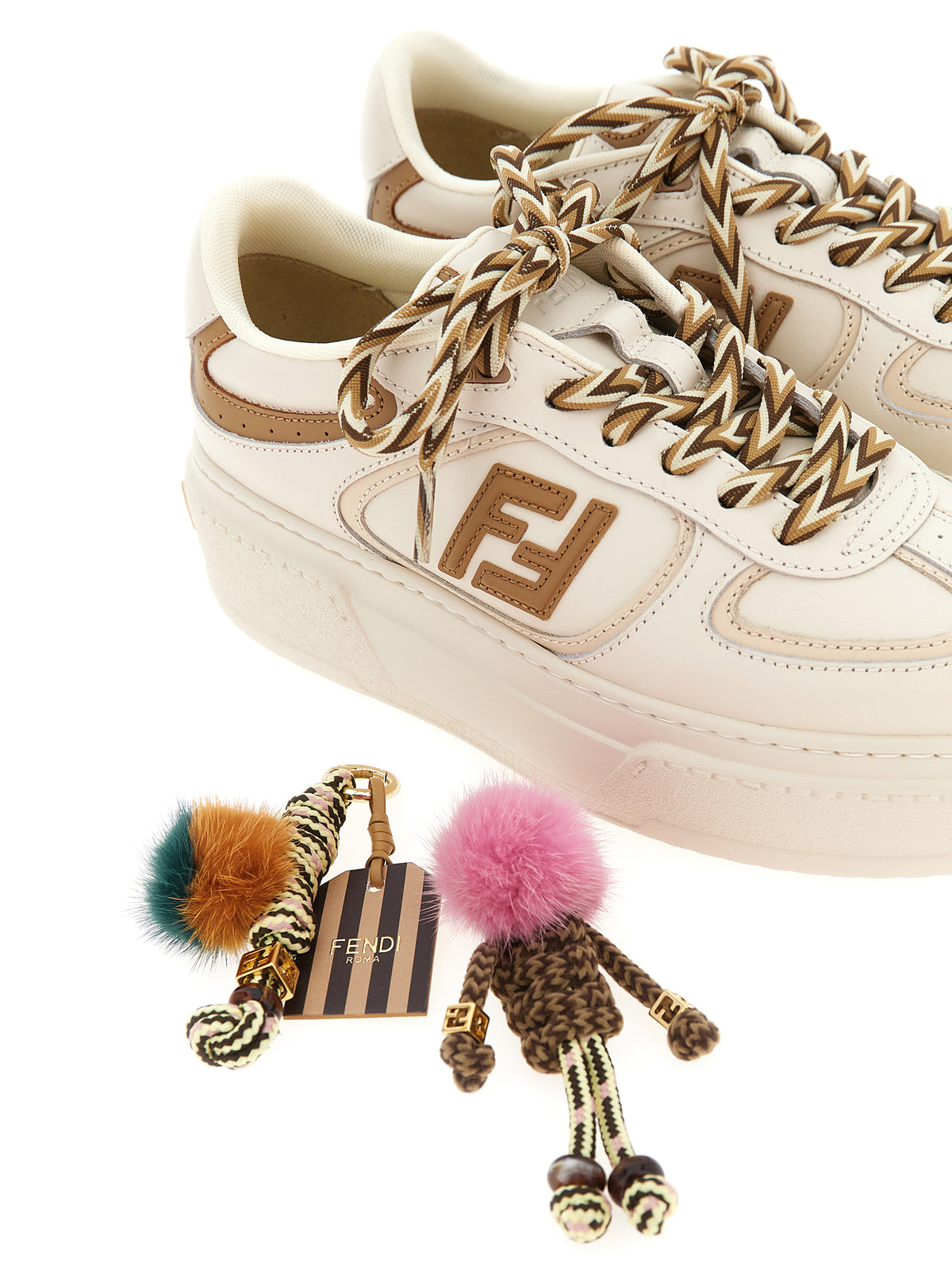 Fendi | Multicolor Calfskin Platform Sneakers