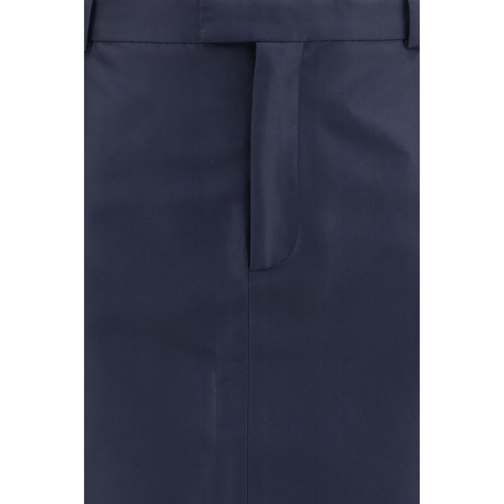 Gucci | Blue Silk Skirt