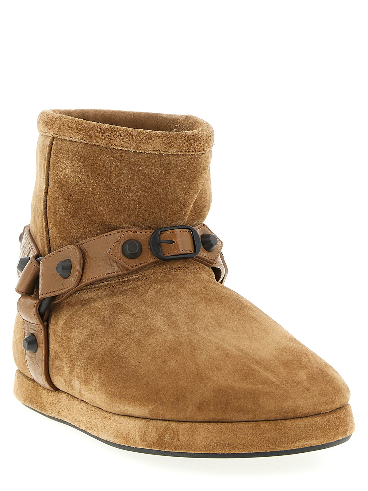 Balenciaga | Beige Calfskin Ankle Boots
