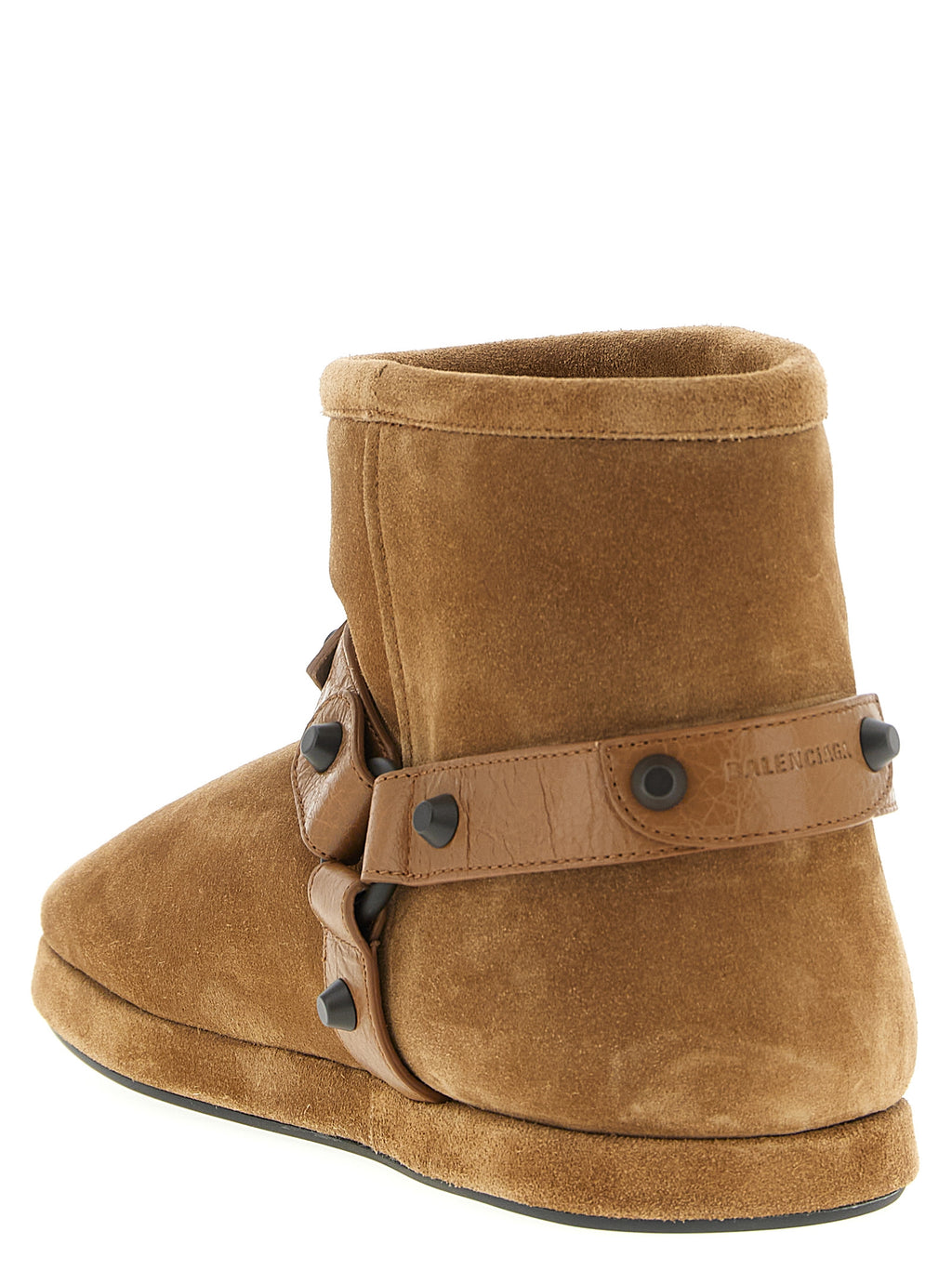 Balenciaga | Beige Calfskin Ankle Boots