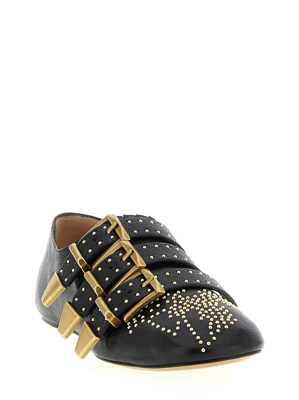 Chloé | Black Lamb Leather Ballet Flats