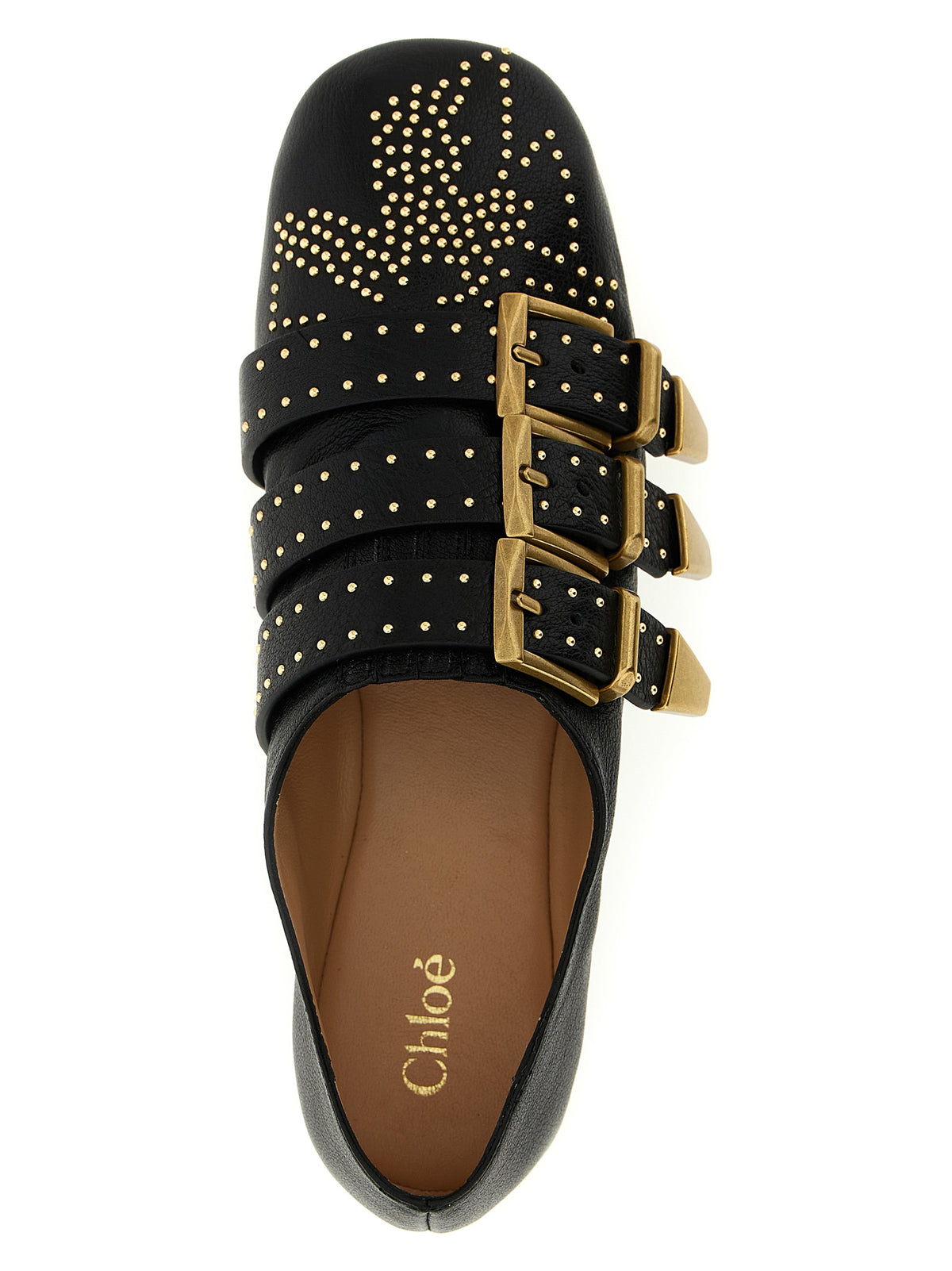 Chloé | Black Lamb Leather Ballet Flats