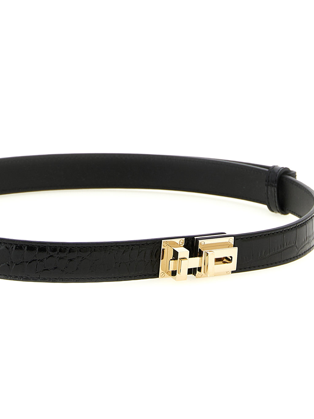 Tom Ford | Black Calfskin Regular Belt