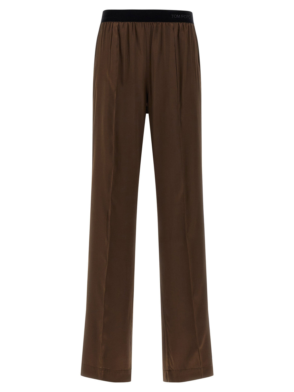 Tom Ford | Brown Silk Casual Pants