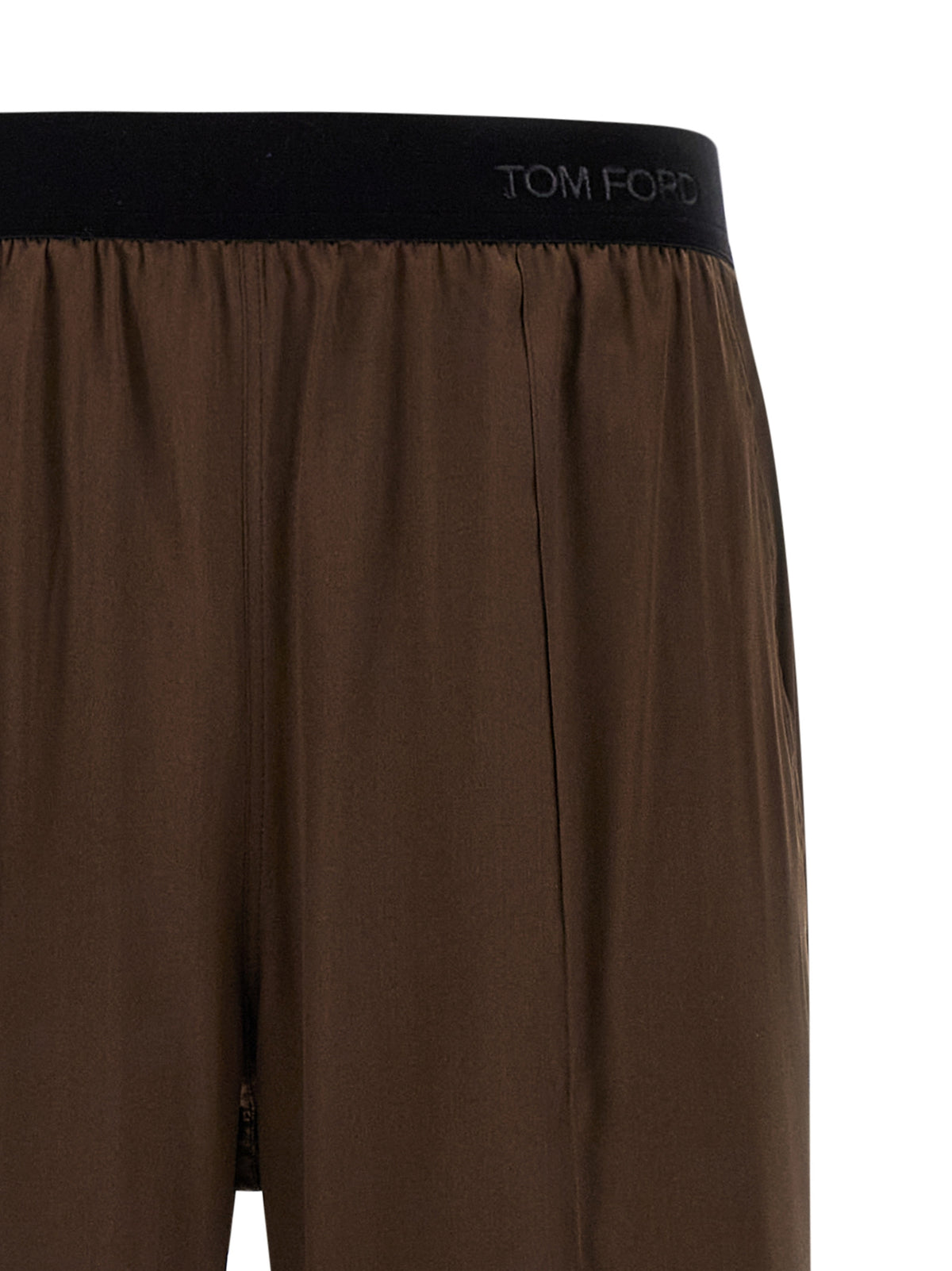 Tom Ford | Brown Silk Casual Pants