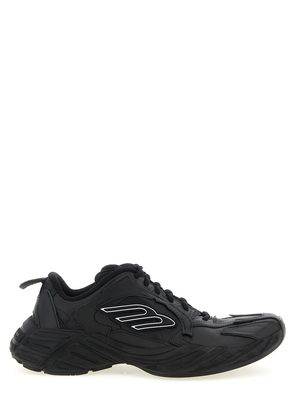 Balenciaga | Black Calfskin Athletic Sneakers