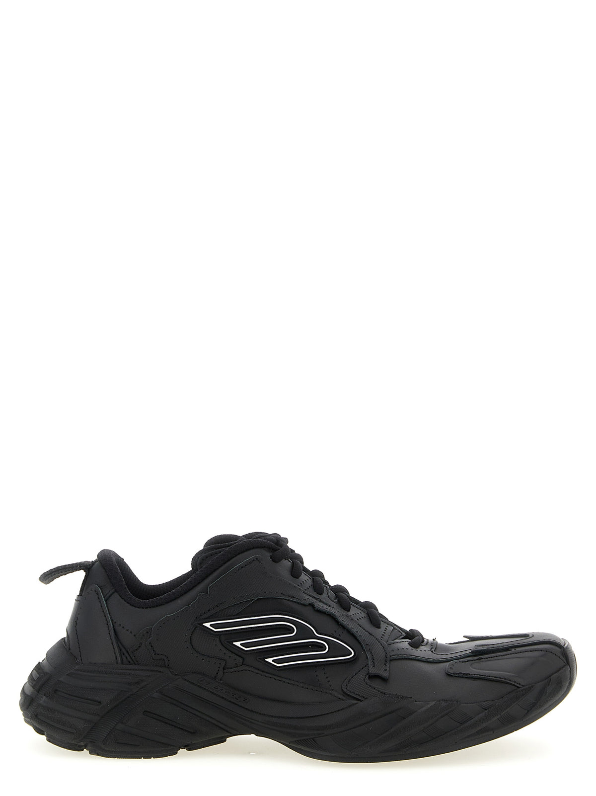 Balenciaga | Black Calfskin Athletic Sneakers