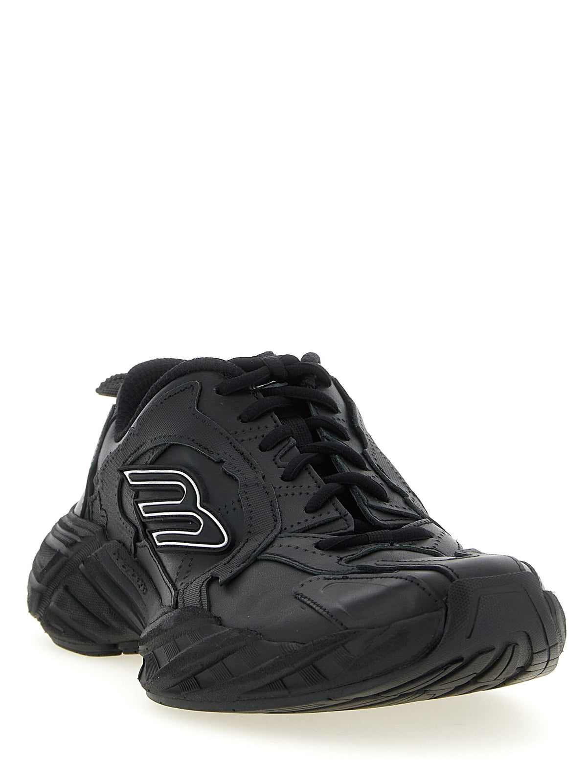 Balenciaga | Black Calfskin Athletic Sneakers