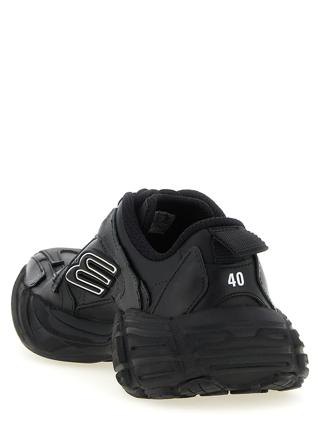 Balenciaga | Black Calfskin Athletic Sneakers