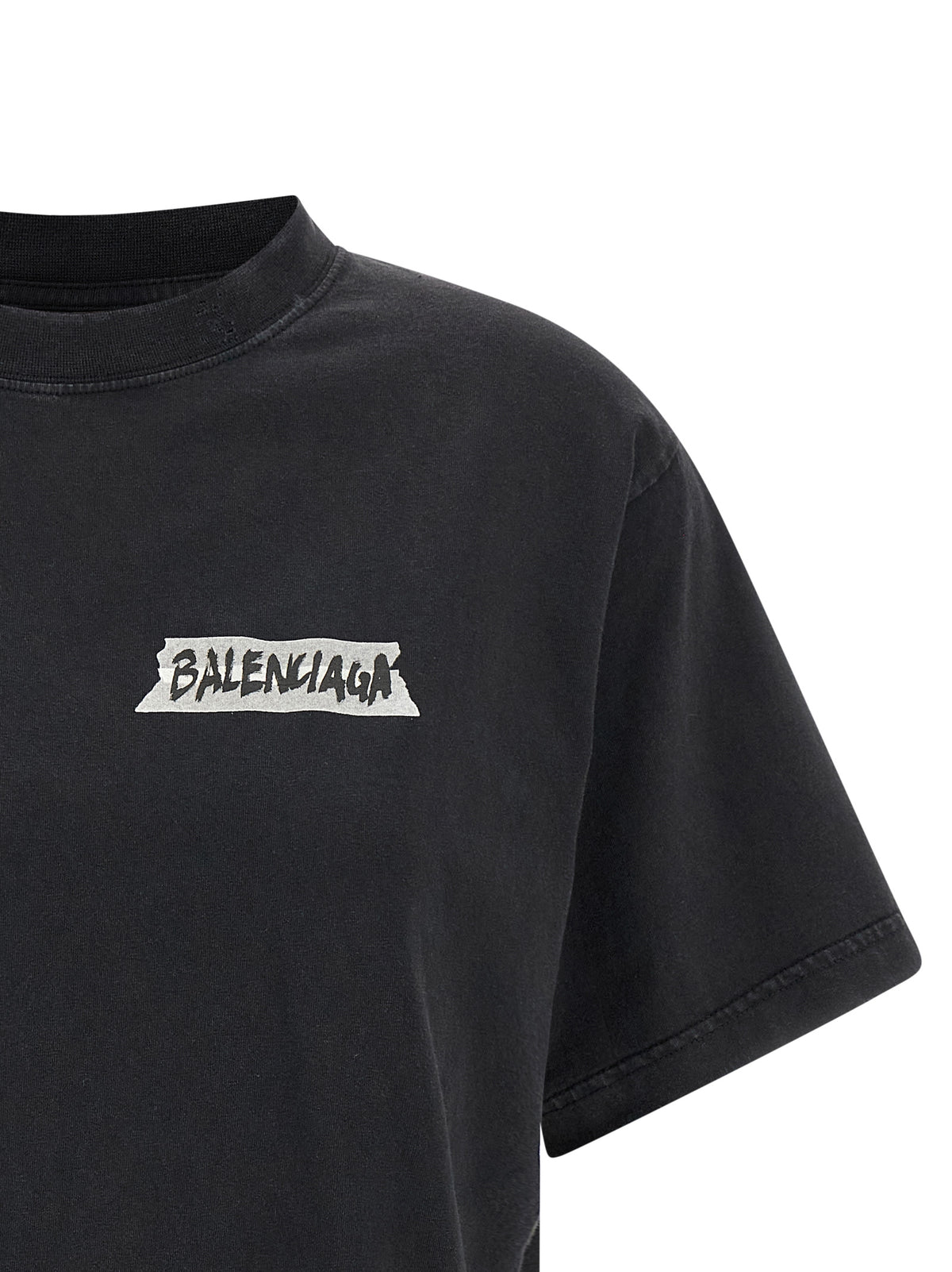 Balenciaga | Black Cotton T-Shirt