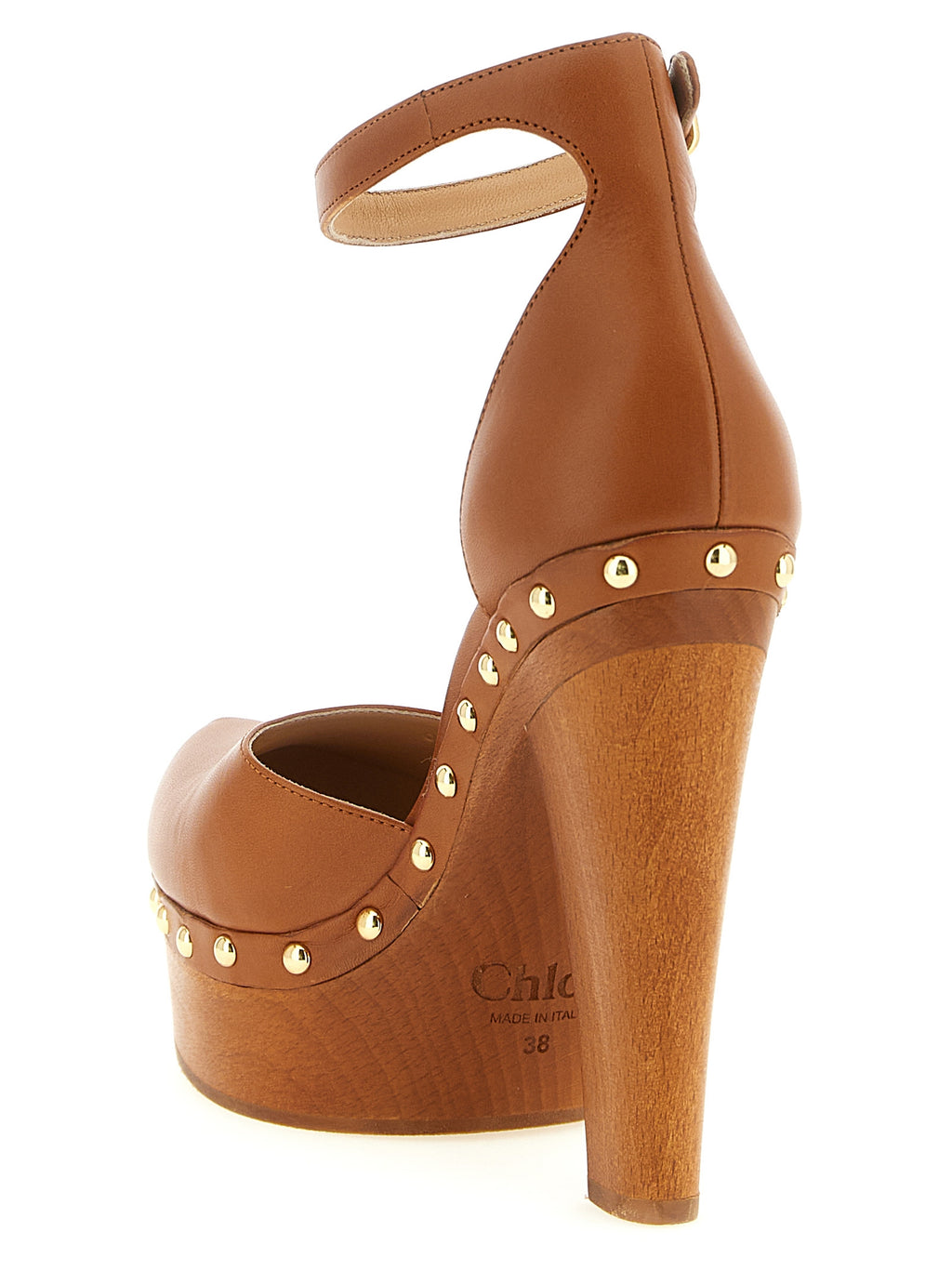 Chloé | Brown Lamb Leather High Heel Pumps