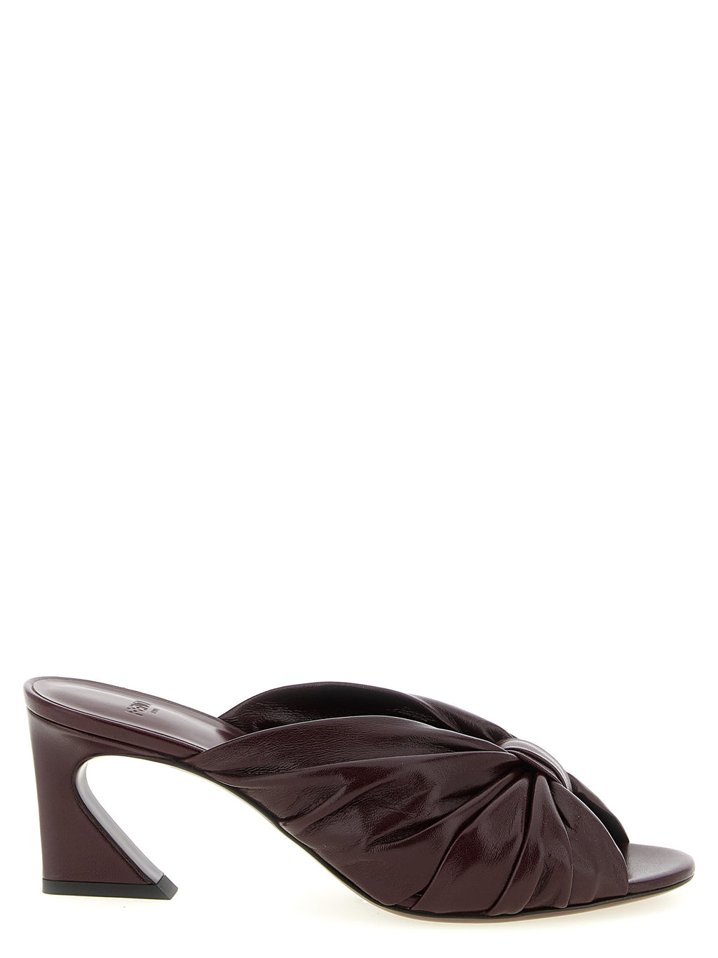 Fendi | Bordeaux Lamb Leather Platform Sandals