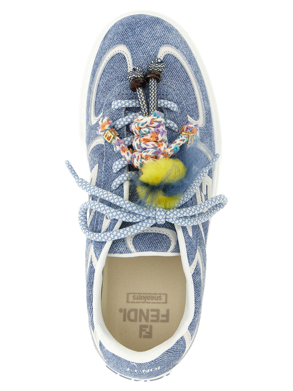 Fendi | Blue Calfskin Platform Sneakers