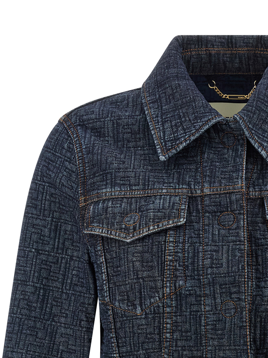 Fendi | Blue Cotton Denim Jacket