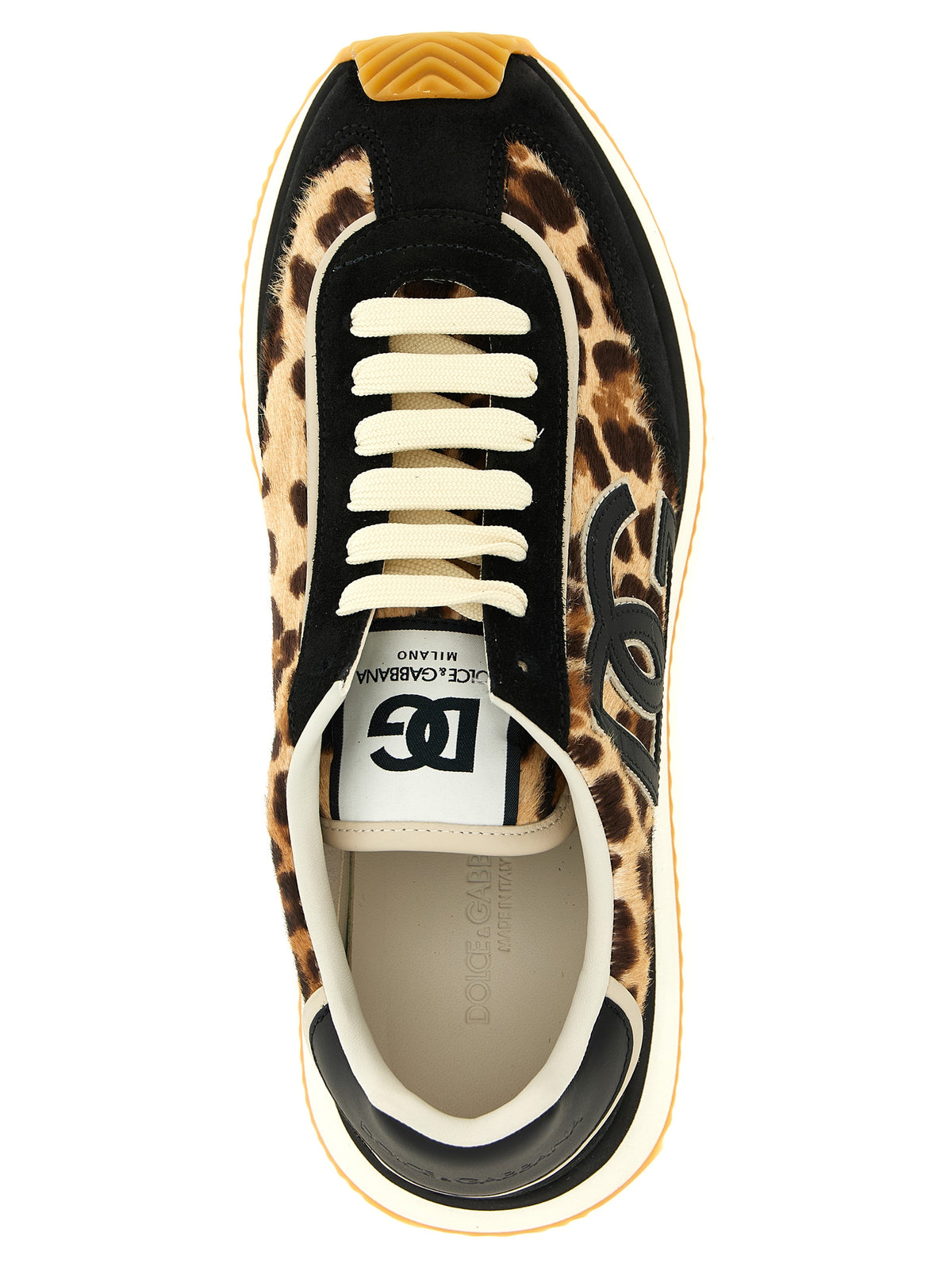 Dolce & Gabbana | Multicolor Calfskin Low Top Sneakers