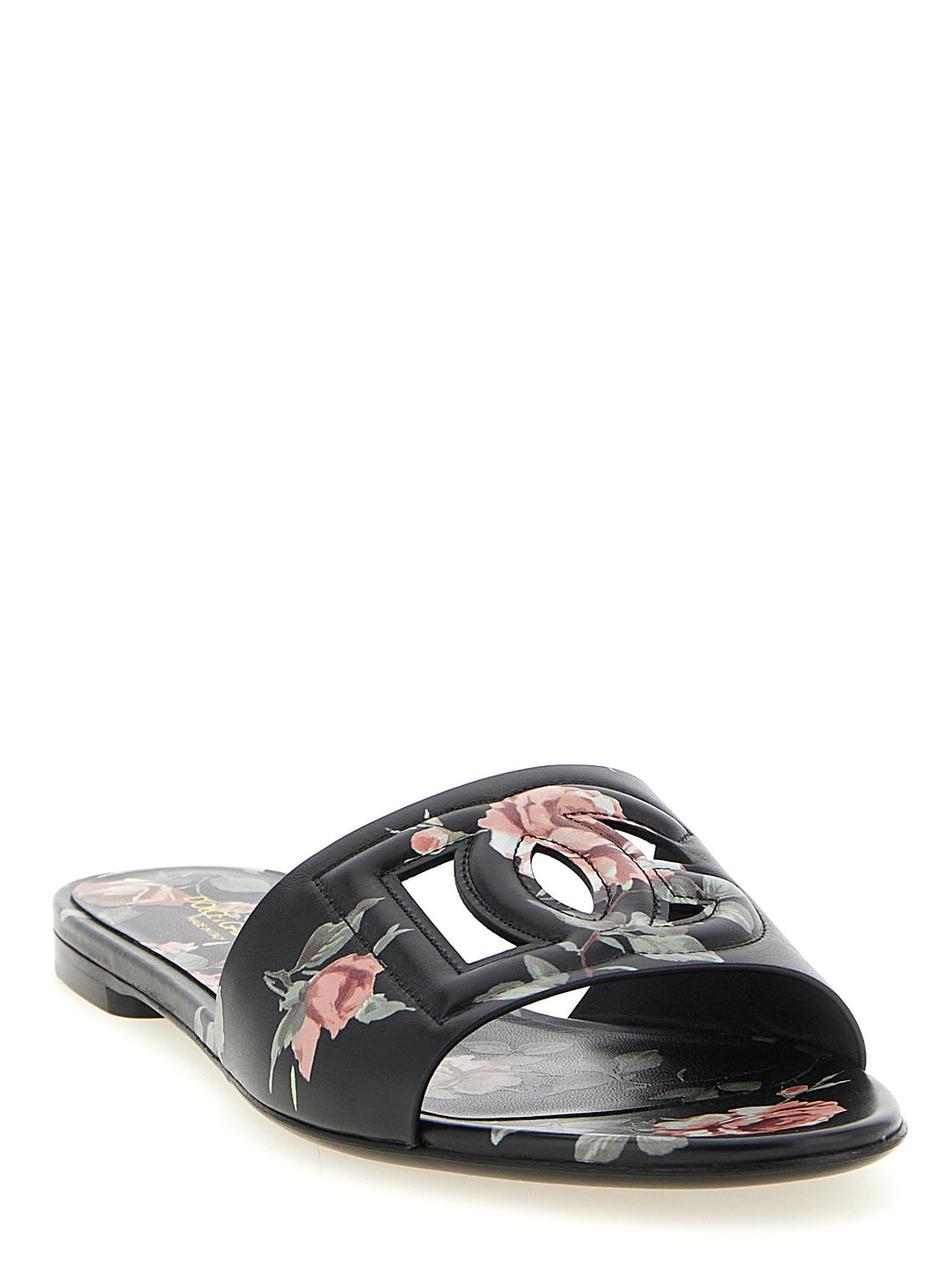 Dolce & Gabbana | Black Calfskin Slides