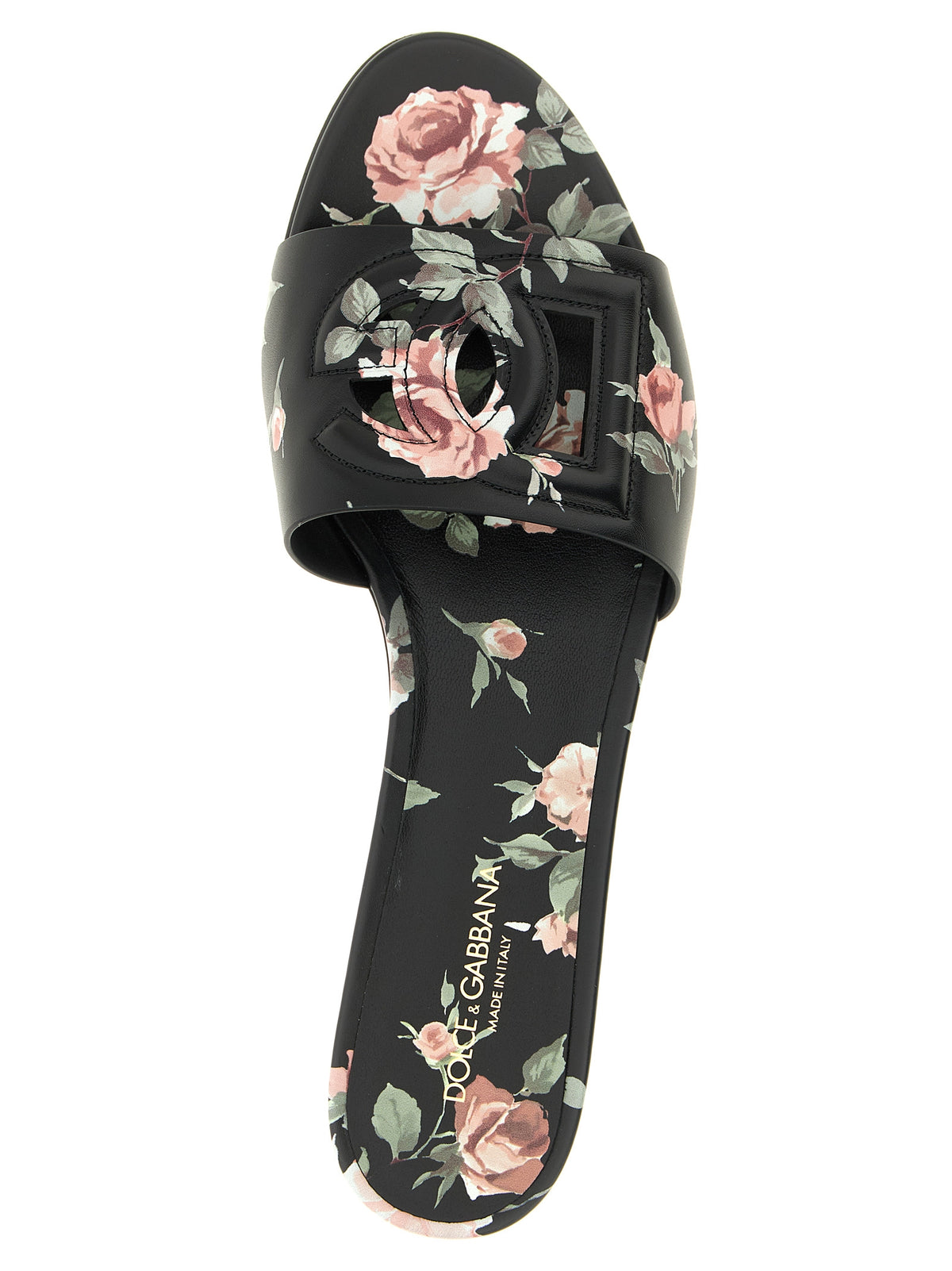Dolce & Gabbana | Black Calfskin Slides