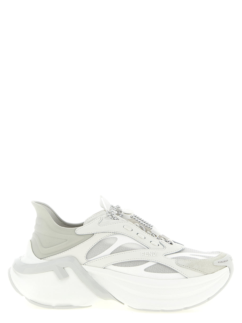 Fendi | Gray Calfskin Athletic Sneakers