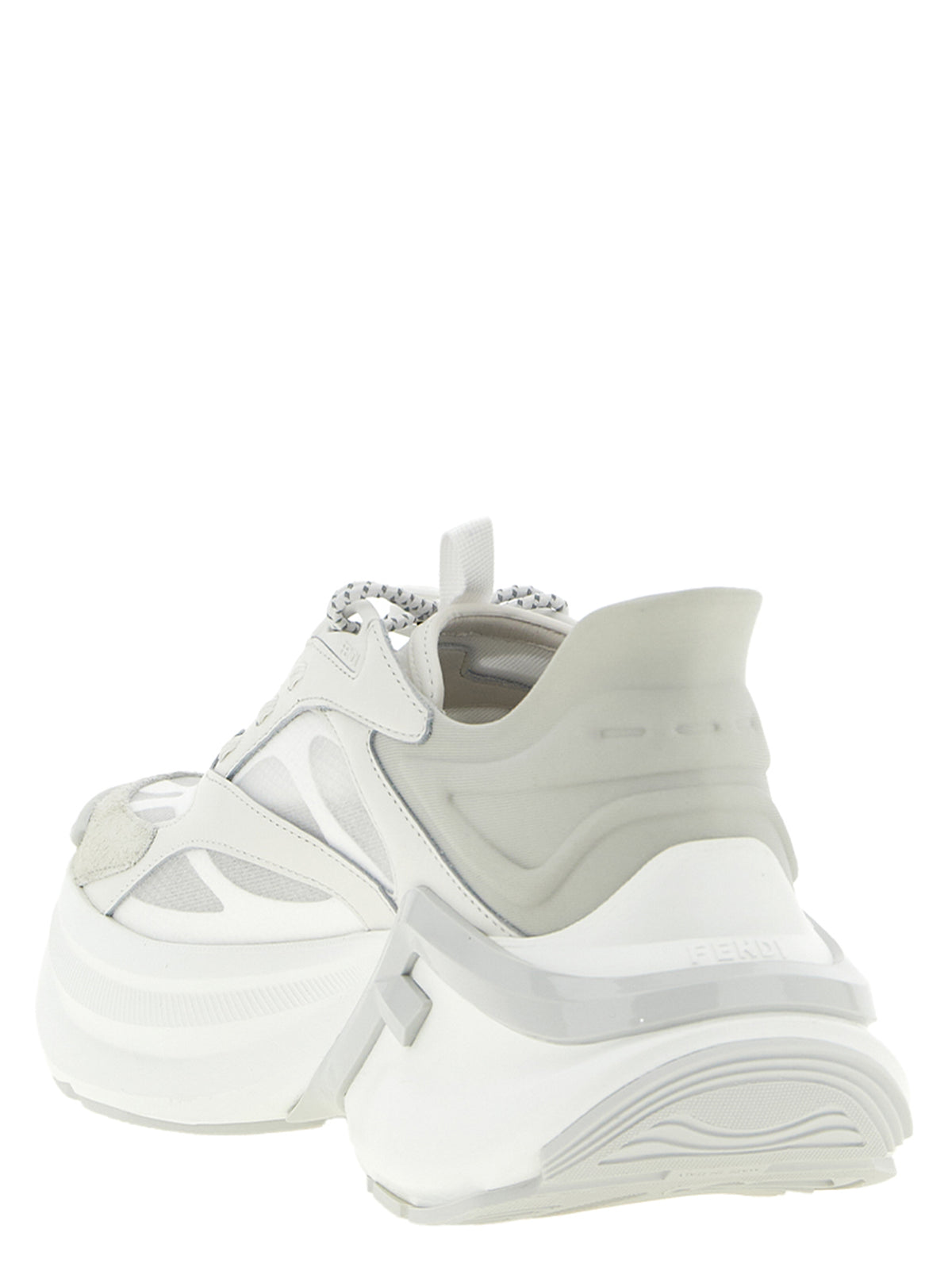 Fendi | Gray Calfskin Athletic Sneakers