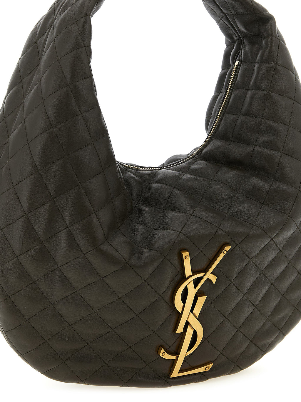 Saint Laurent | Brown Lamb Leather Shoulder Bag