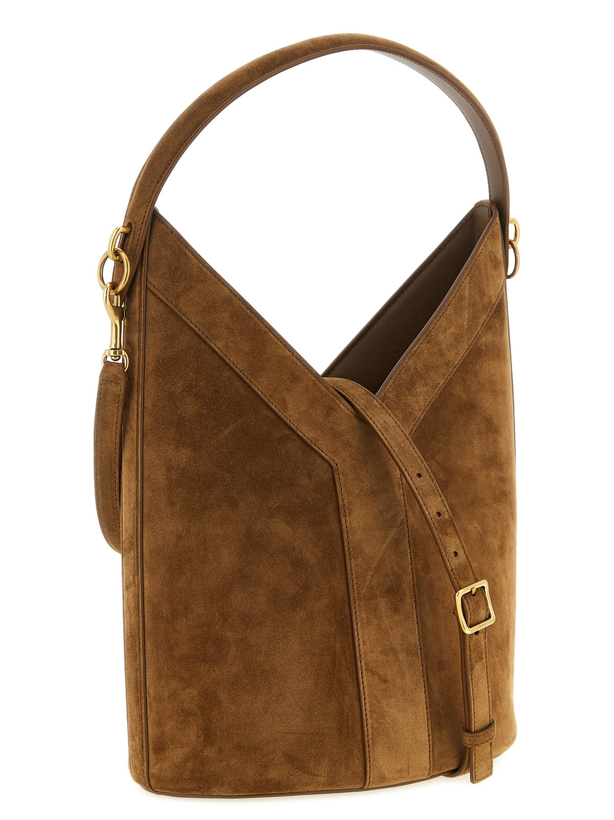 Saint Laurent | Brown Calfskin Shoulder Bag