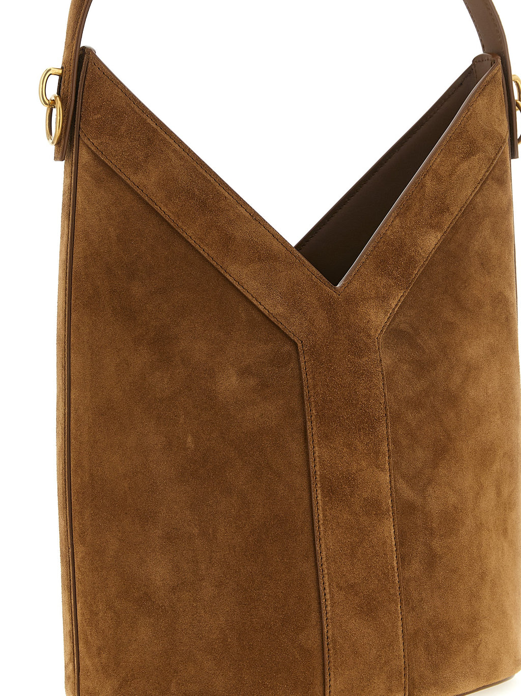Saint Laurent | Brown Calfskin Shoulder Bag