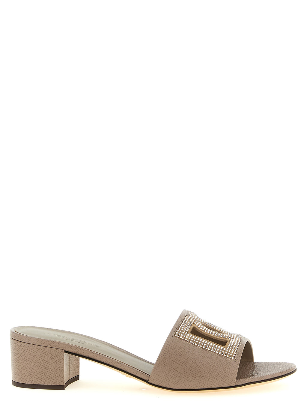 Dolce & Gabbana | Gray Calfskin Mules