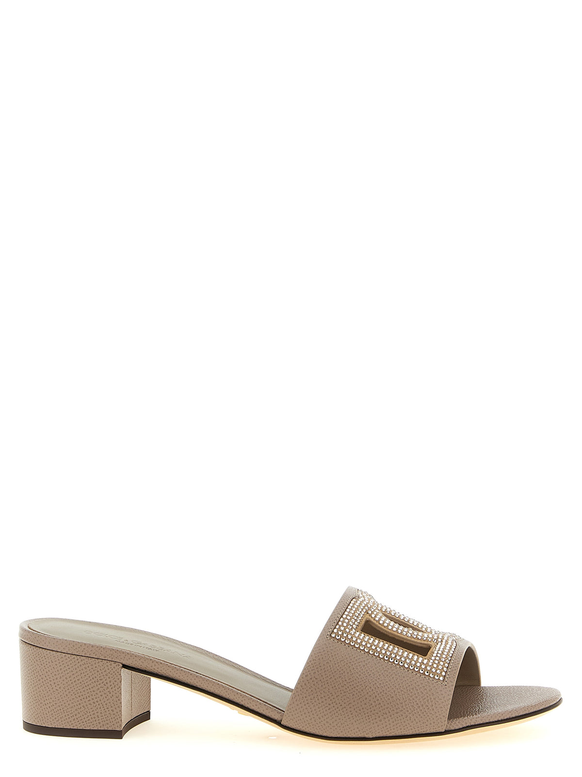 Dolce & Gabbana | Gray Calfskin Mules