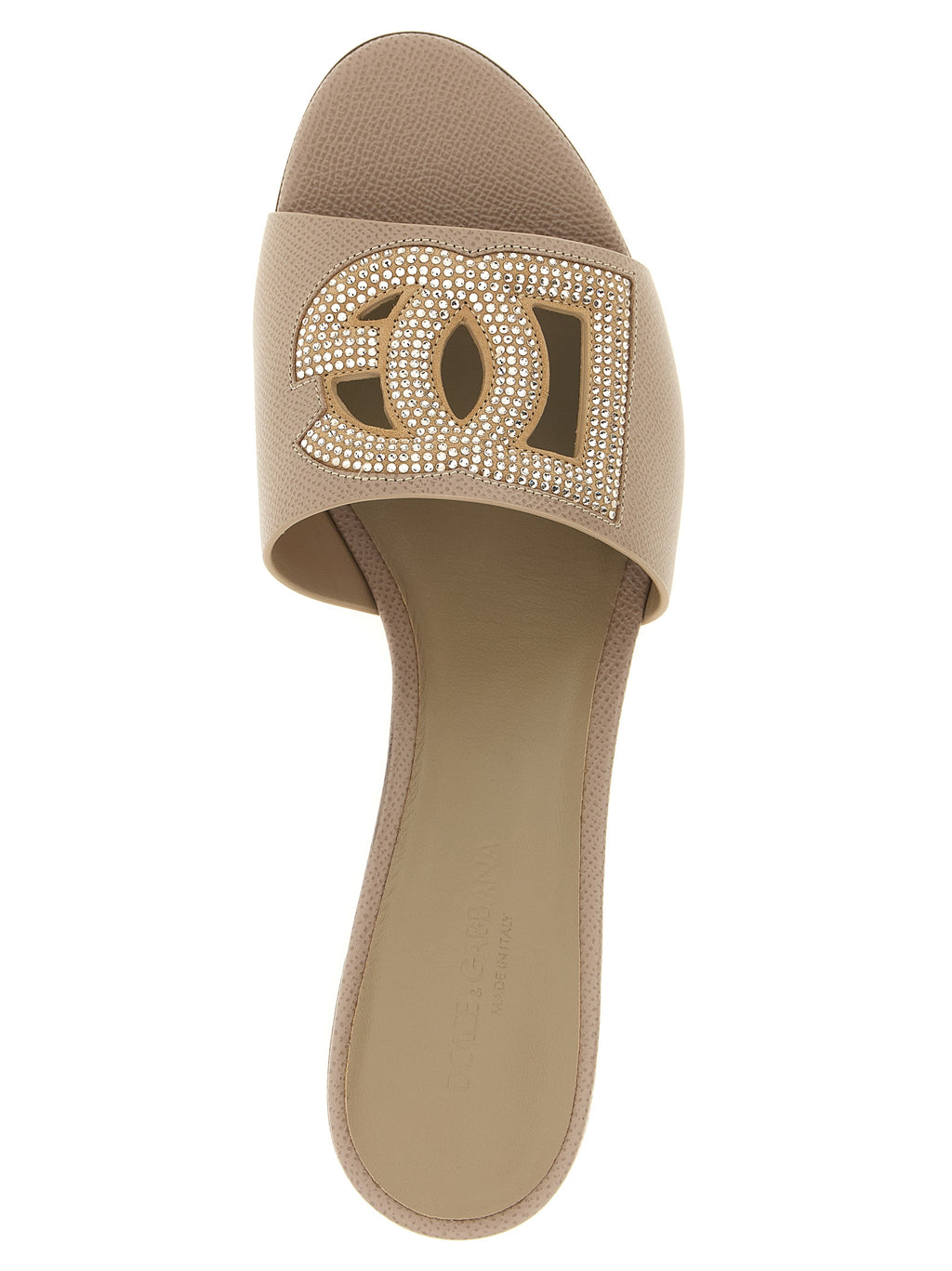 Dolce & Gabbana | Gray Calfskin Mules