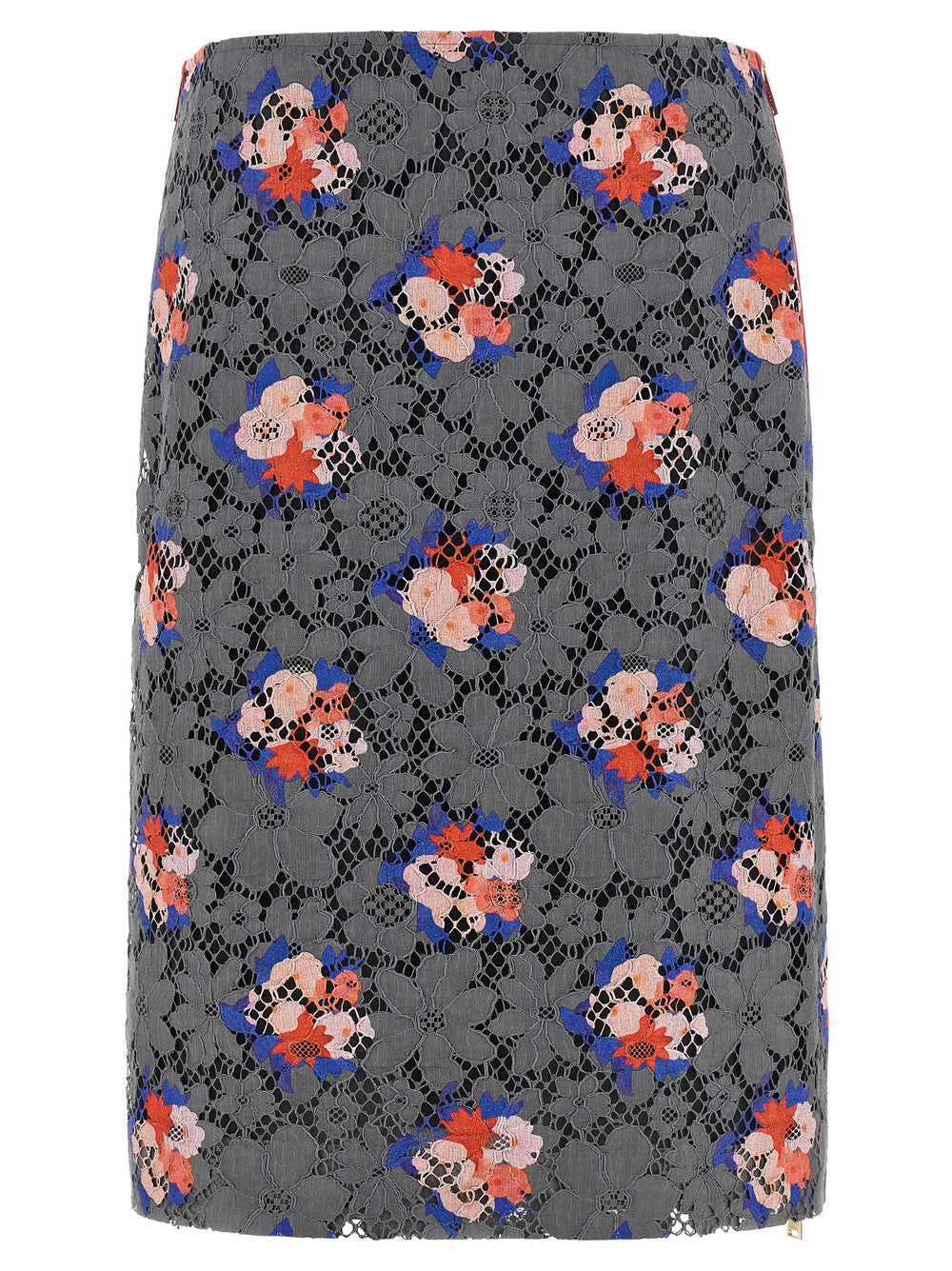 Fendi | Gray Cotton Midi Skirt