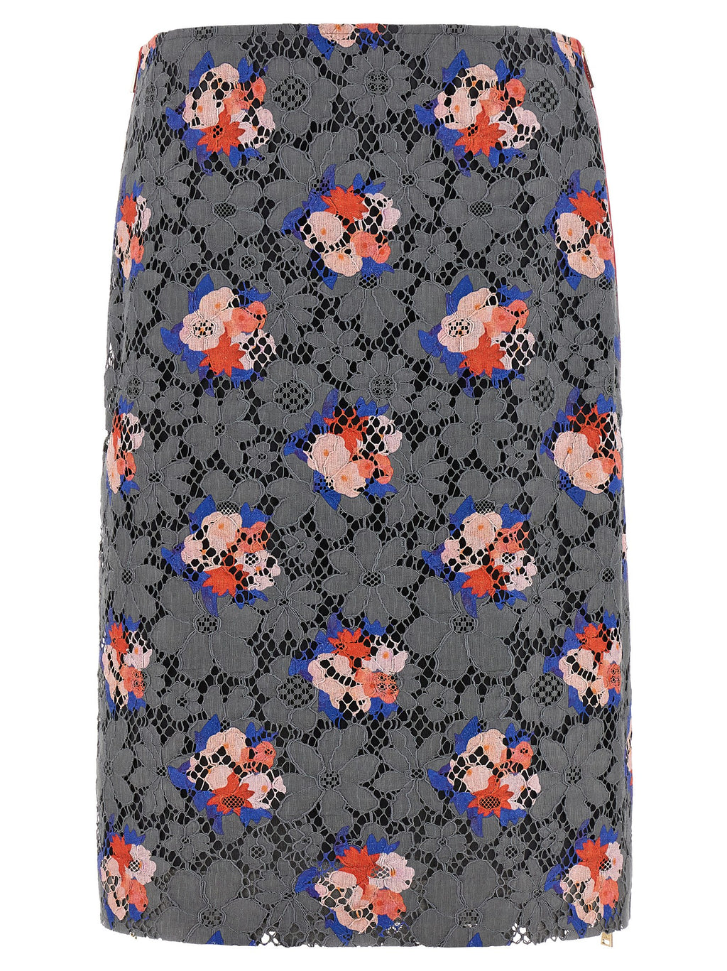 Fendi | Gray Cotton Midi Skirt