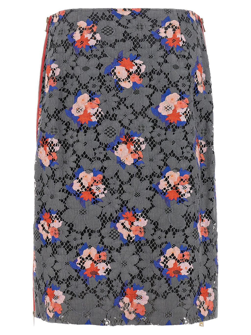 Fendi | Gray Cotton Midi Skirt