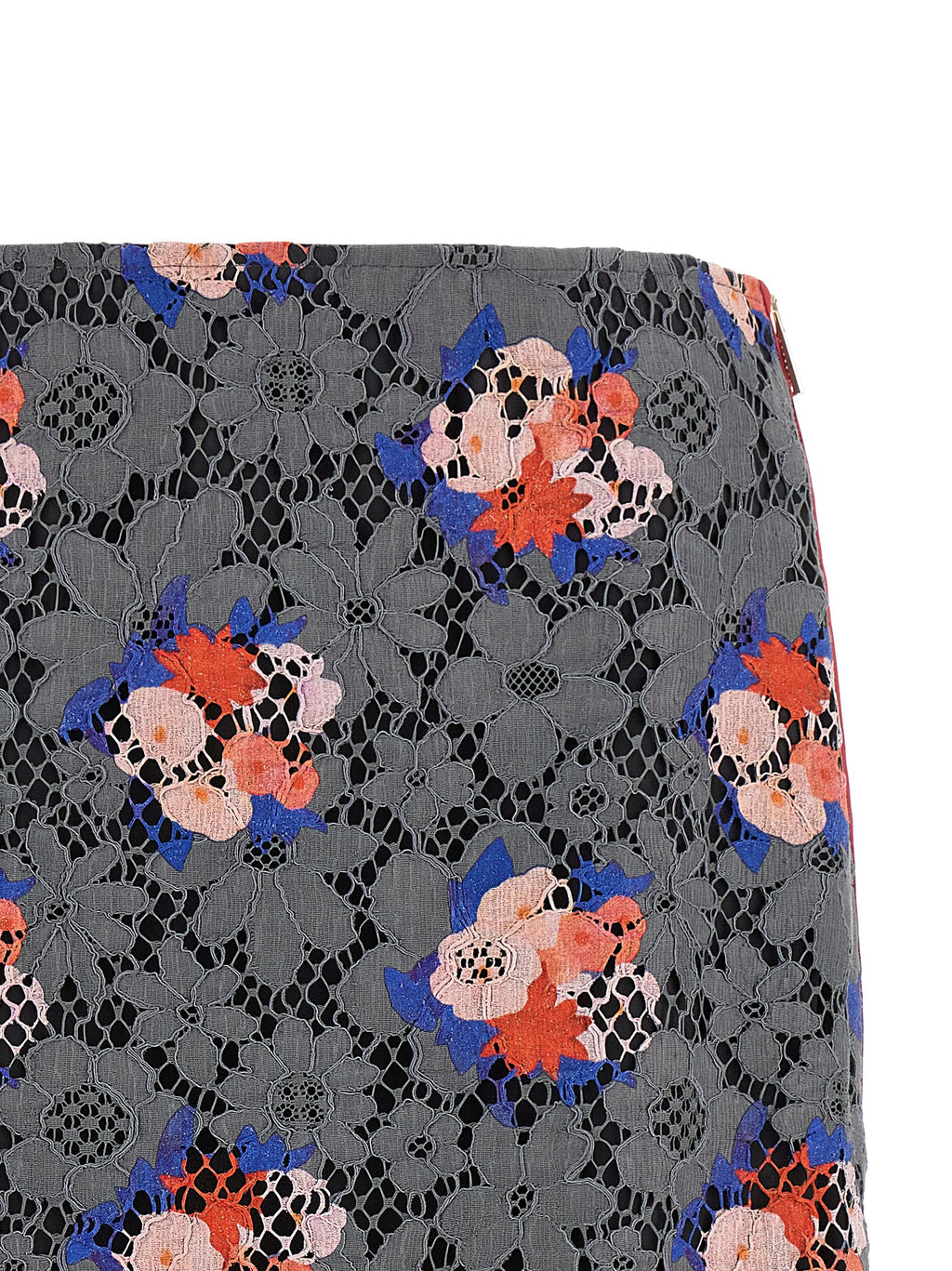 Fendi | Gray Cotton Midi Skirt