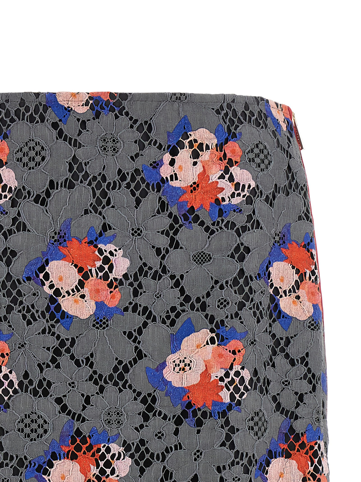 Fendi | Gray Cotton Midi Skirt