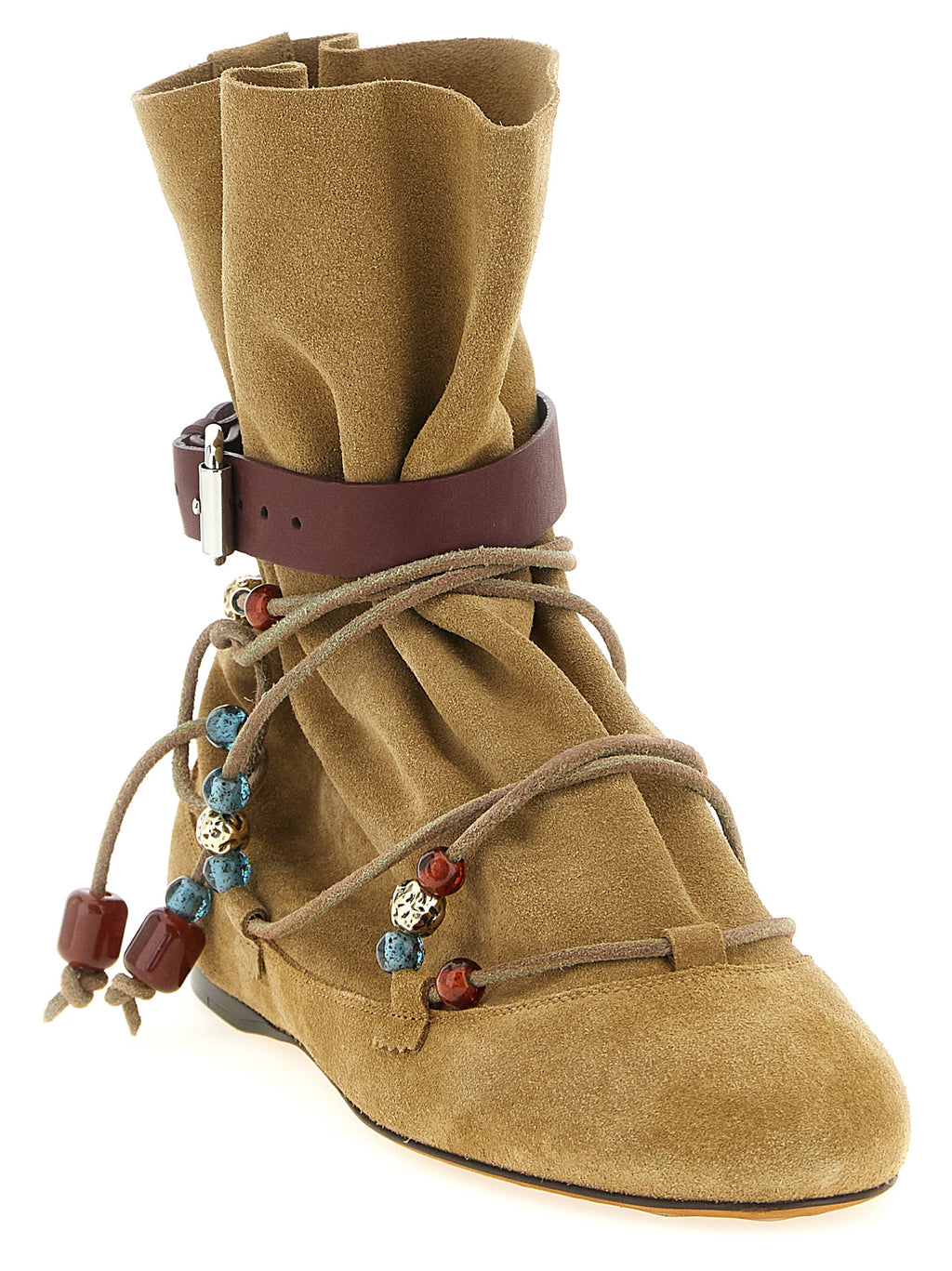 Isabel Marant | Beige Calfskin Ankle Boots